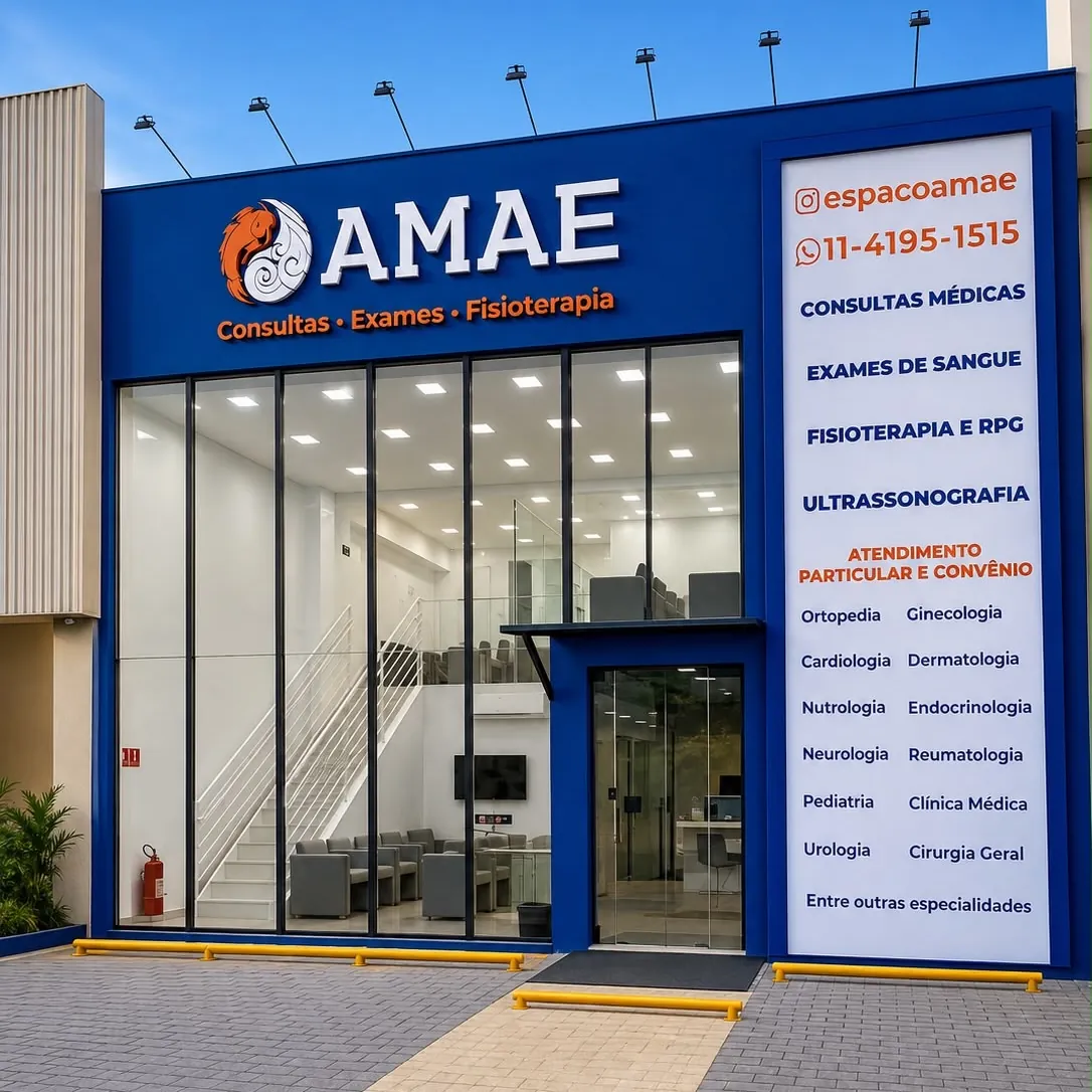 Fachada da unidade AMAE Alphaville, na Alameda Araguaia, 400, em Barueri